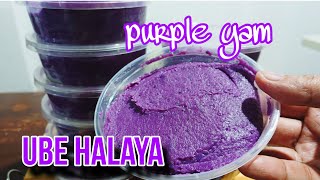 UBE HALAYA RECIPEPurple Yam JamFILIPINO DESSERT [upl. by Hoehne]