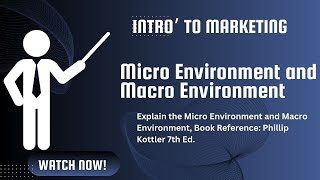 Micro Environment and Macro Environment in Marketing [upl. by Yrebmik68]