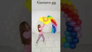 🔴 Trabajo en equipo 😍  Magia con globos para cumpleaños en casa Gustavo gg [upl. by Timothee]