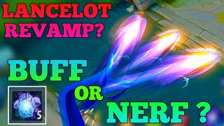 LANCELOT REVAMPED IS IT BUFF OR NERF MOBILE LEGENDS [upl. by Nabla]