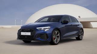 Brand New Audi S3 Sportback Black Edition S Tronic Quattro in Navarra Blue Metallic at Stafford Audi [upl. by Seline]