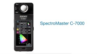 Sekonic Spectrometer C7000 [upl. by Shepp508]