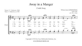 Kirkpatrick  Away in a Manger  Choir SATB [upl. by Micheil]