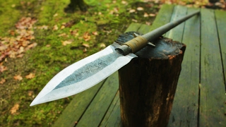 Making a HUNTING SPEAR From a Leaf spring [upl. by Inod361]