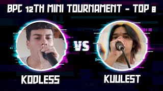 Kodless 🇨🇴 vs Kuulest 🇺🇸  12th Beatbox Paradise Monthly Tournament  Quarter Final [upl. by Chandless]