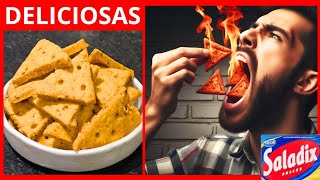 ✅ Como hacer  Nuevas SALADIX picantes 🌶️🔥 CASERAS  Snaks Receta facil [upl. by Cirre]