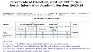 EDUDEL Delhi Result 2024 Kaise Dekhe  How To Check Delhi EDUDEL Result 2024  Class 3 To 7 Result [upl. by Garcon59]