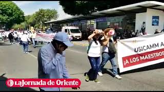 Docentes de Tepeaca Tecamachalco Acatzingo y Tepexi en el desfile del 1deMayo2023 [upl. by Roselyn824]