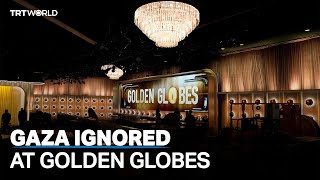 Golden Globes silence for Palestinians support for Israeli hostages [upl. by Wilkey]