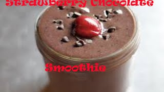 5 Ingredient Strawberry Chocolate Smoothie [upl. by Yesnil]