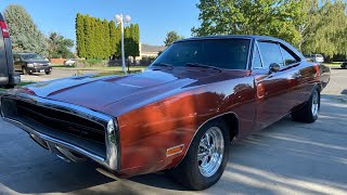 1970 Dodge Charger Cold Start Idle and Walk Around [upl. by Rann]