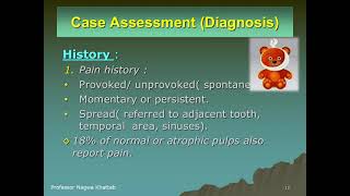 Pedo 501  Lec 4  Pulp therapy diagnosis part 1 [upl. by Markos209]