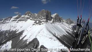 Faces est vercors en parapente version HD [upl. by Dunc]