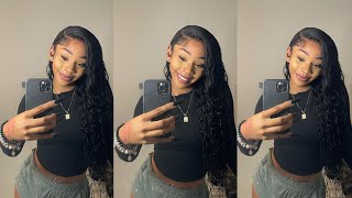 hair vlog loose deep wave install  low maintenance  wiggins hair [upl. by Anayra]