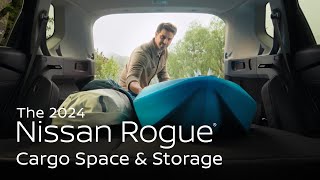 2024 Nissan Rogue®  Cargo Space amp Storage Features [upl. by Leinto570]