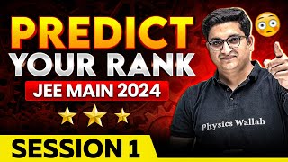 JEE Main 2024 Predict Your Rank for January Attempt 🤫  Expected Marks vs Percentile 🤯 [upl. by Crowley]