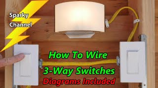 How To Wire 3Way Switches with Diagrams Included [upl. by Mulcahy]