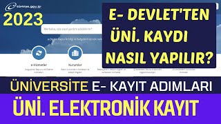 E Devletten Üniversite Kaydı Nasıl Yapılır Üniversiteye Elektronik Nasıl Yapılır E Kayıt [upl. by Anneh]