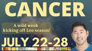 Cancer  RARE SPREAD I DID NOT SEE COMING🎺 🌠July 2228 Tarot Horoscope ♋️ [upl. by Nesnaj711]