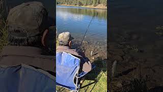 Herold is Fishing for the Big Rainbow Trout Haviland Lake Colorado fish rockymountains [upl. by Ennairb345]