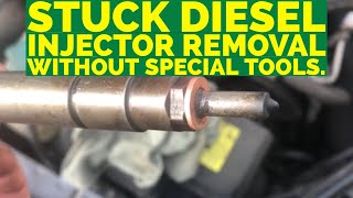 Stuck Diesel Injector Removal amp Refit Without Special Tools on Volvo D5 [upl. by Hersh]