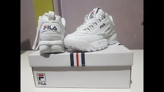 Unboxing Fila Disruptor 2  White  Sneakers 2 [upl. by Helmut]