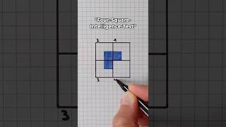 Bestehst du 🤯 iqtest knobelaufgabe gehirnjogging geometrie mathetest challange [upl. by Atlas803]