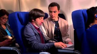 The Big Bang Theory  Sheldons and Howards first flight S07E17 HD [upl. by Dahlstrom]