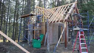 Garden Shed Build Part 18 Sheeting the Gable Ends [upl. by Rosina]