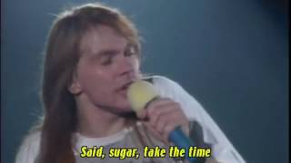 Guns N Roses Live Patience with lyrics [upl. by Hamal]