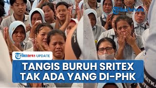 Diselamatkan Prabowo Ribuan Pekerja Sritex Menangis Haru karena Tak DiPHK meski Perusahaan Pailit [upl. by Aimej262]