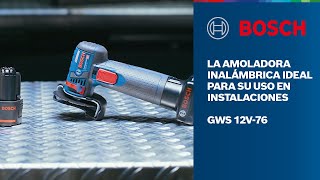 Ideal para aplicaciones en espacios reducidos  Amoladora Angular GWS 12V76 [upl. by Hasseman941]