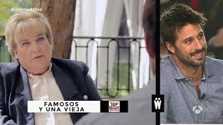 Hugo Silva habla sobre Famosos y una vieja en Los viernes al show [upl. by Airamzul625]