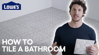 How to Tile A Bathroom Floor [upl. by Seni]