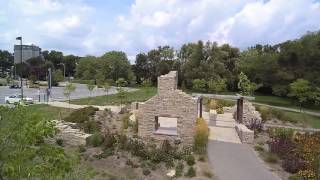 Drone fly through old house rebuilt ruins in Toronto Ontario [upl. by Egedan]