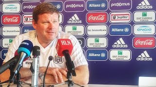 Hein Vanhaezebrouck before Mouscron  RSCA [upl. by Sillyrama]