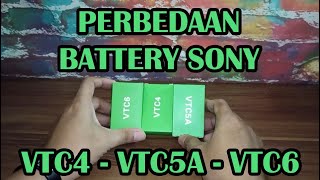 Perbedaan Sony VTC4 dan VTC5A dan VTC6 Authentic [upl. by Nallak329]