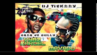 DANCEHALL GUN TUNES VYBZ KARTEL VS MOVADO OLD SKOOL WAR GULLY VS GAZADJ TICKZZYY [upl. by Atena]