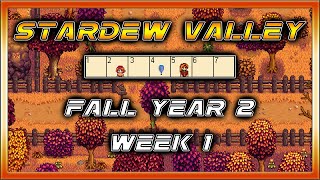 Lets Play STARDEW VALLEY  Fall Year 2 Week 1  Farm Cleanup and Planting Crops [upl. by Sweet]