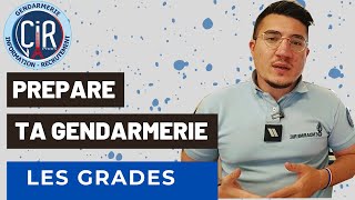 PREPARE TA GENDARMERIE  LES GRADES EN GENDARMERIE [upl. by Haisi202]