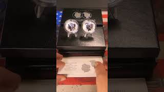 Morgan and Peace Dollar Reverse Proof Coin Set 2023 US Mint shorts silver americancoin [upl. by Kathlene107]