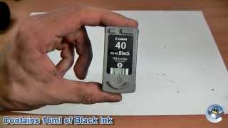 Inside Canon PG40 0615B001 Black Ink Cartridge [upl. by Ahsier]