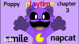 Smile meme animation ll Flipaclip ll Poppy playtime chapter 3 ll cat nap [upl. by Nrevel]