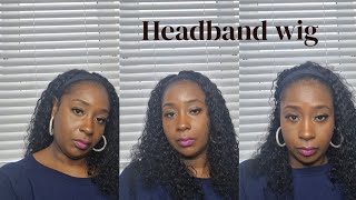 MYLOCKME HEADBAND WIG REVIEW [upl. by Acinet]