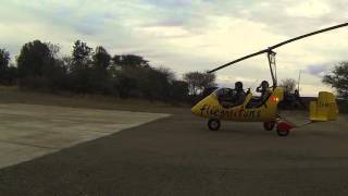 Namibie Omaruru baptême de lair en Gyrocopter [upl. by Nuhsar]