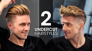 2 QUICK amp EASY Undercut Hairstyles For Men  Men’s Hair Tutorial [upl. by Libna]