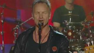 sting live  spirits in the material world jimmy kimmel show 2005 [upl. by Ecnahoy365]