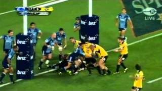 Blues v Hurricanes highlights Investec Super Rugby 2011 [upl. by Zeta151]