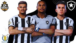 GOGOSZ PATCH 2024  V52 UP PES 2021 PC ELENCO BOTAFOGO DE FUTEBOL E REGATAS ⚫⚪ [upl. by Izaak]