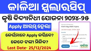 Kalia Scholarship Apply 202425। Apply Date Eligibility Required Documents। Apply Process Online। [upl. by Ghiselin934]